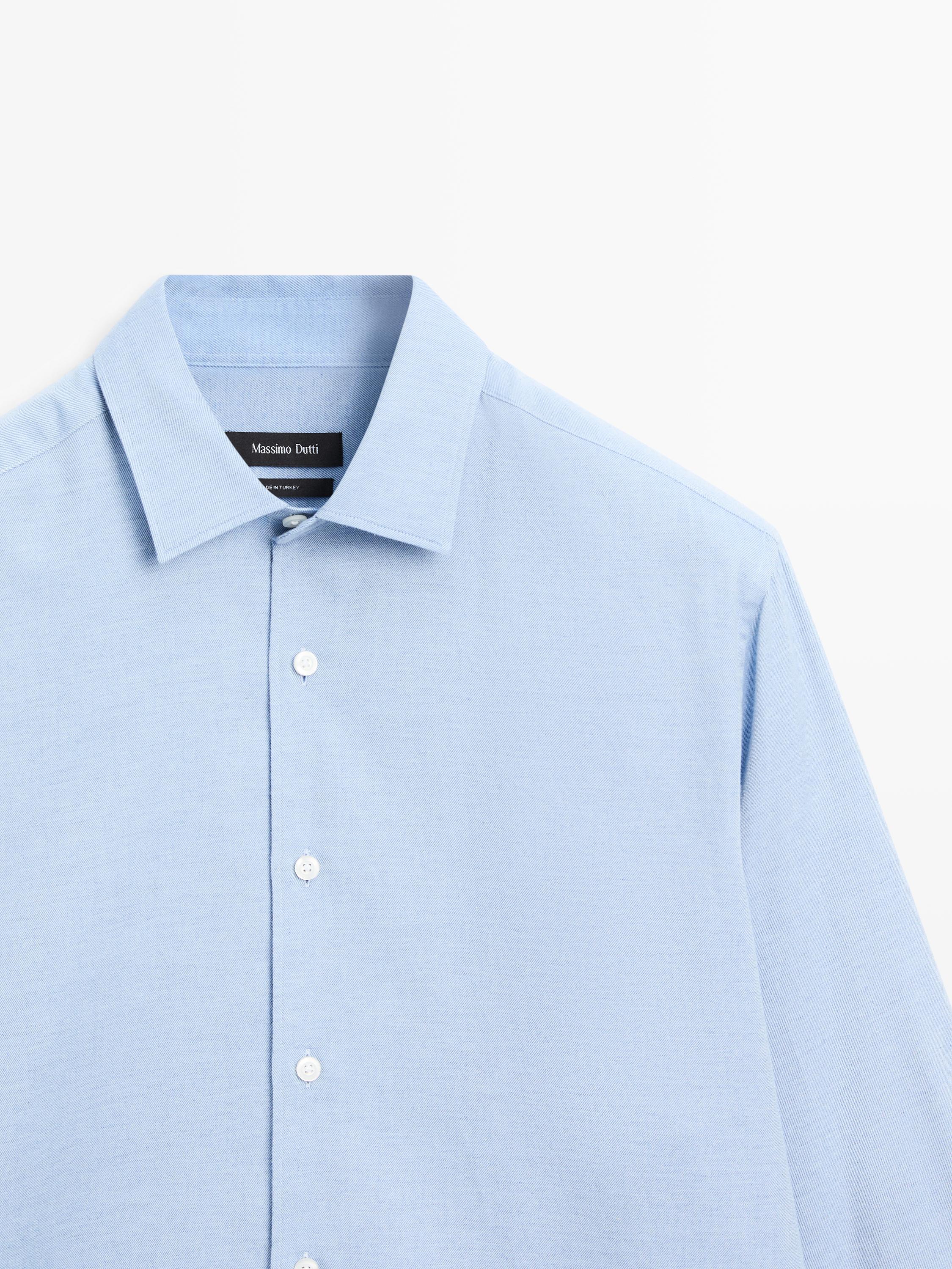 Regular fit twill shirt